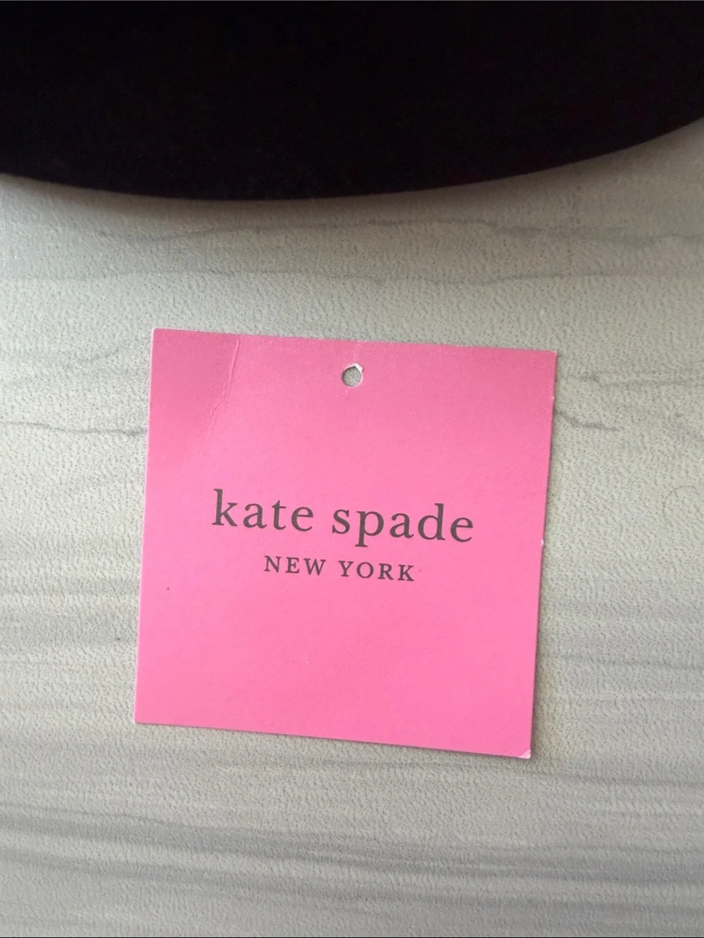 kate spade Black Velvet Crescent Crossbody with Gold Hardware